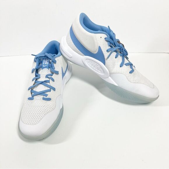 Nike NWT Men’s Size 10 Women’s Size 11.5 White Blue Hyperquick Volleyball Shoes - Picture 5 of 16
